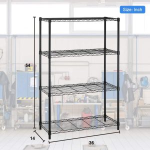 4 tier shelving size