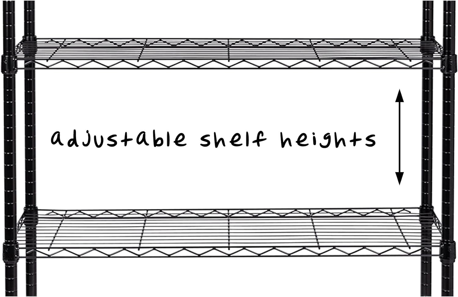 Honey-Can-Do SHF-01442 Storage Shelving, 5-Tier, Black Honey-Can-Do SHF-01442 Storage Shelving, 5-Tier, Black