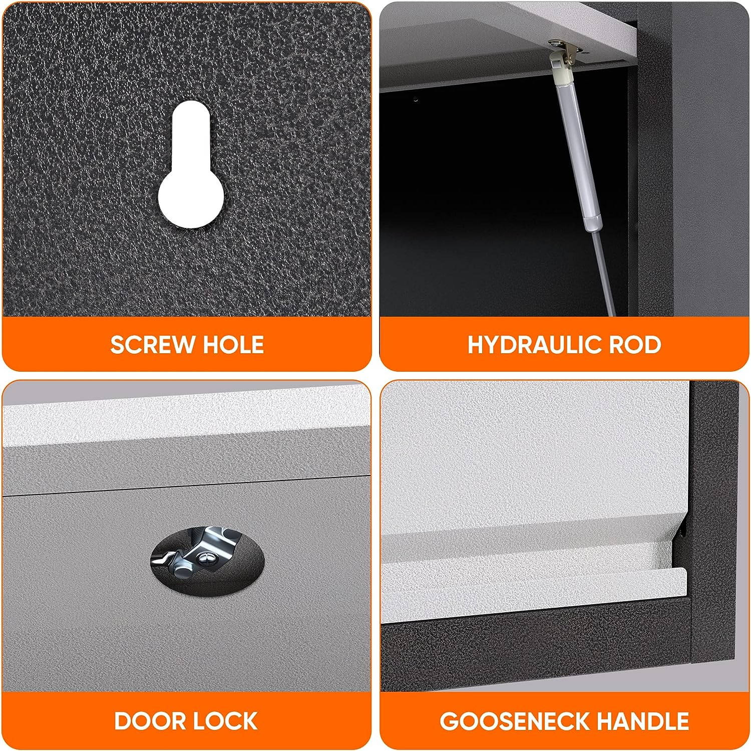 SUXXAN Metal Wall Cabinets with Up-flip Door,Wall-Mounted Locker for Garage Workshop Kitchen(one Cabinet SUXXAN Metal Wall Cabinets with Up-flip Door,Wall-Mounted Locker for Garage Workshop Kitchen(one Cabinet