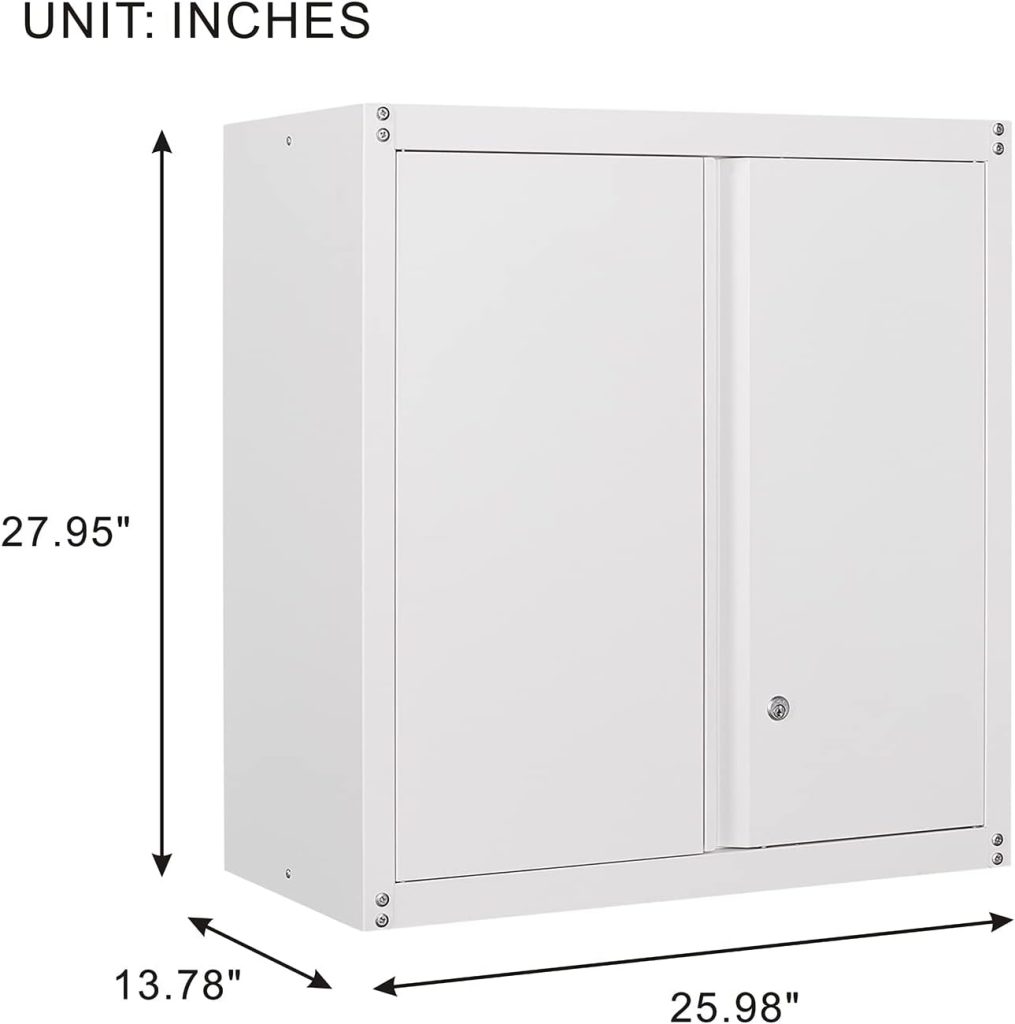 GEDELITE Metal Wall Cabinet Locking Doors and Adjustable Shelf, Lockable Metal Storage Cabinet Wall Mounted, Wall Metal Storage Cabinet for Home, Office, Garage, Black. GEDELITE Metal Wall Cabinet Locking Doors and Adjustable Shelf, Lockable Metal Storage Cabinet Wall Mounted, Wall Metal Storage Cabinet for Home, Office, Garage, Black.