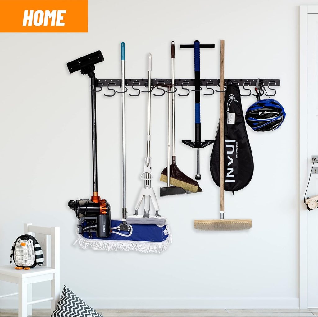 POETISKE Garage Tool Organizer Wall Mount 4PC, Garage Storage Shelving, Heavy Duty Wall Mount, 64 Extendable Racks, Ideal Hooks for Hanging Garden Tool, Mop Shovel Kitchen Yard Storage POETISKE Garage Tool Organizer Wall Mount 4PC, Garage Storage Shelving, Heavy Duty Wall Mount, 64 Extendable Racks, Ideal Hooks for Hanging Garden Tool, Mop Shovel Kitchen Yard Storage