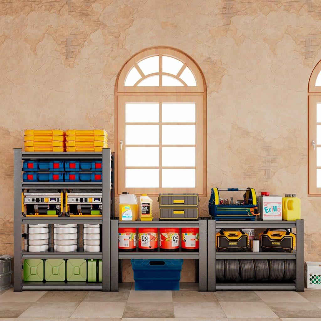 SFTORMAS 78 H Garage Shelving,5-Tier Heavy Duty Storage Shelves,Adjustable Metal Shelving,Heavy Duty Garage Storage Shelving,for Warehouse Basement Shelving Storage,18 D X 47.24 W X 78 H,Black SFTORMAS 78 H Garage Shelving,5-Tier Heavy Duty Storage Shelves,Adjustable Metal Shelving,Heavy Duty Garage Storage Shelving,for Warehouse Basement Shelving Storage,18 D X 47.24 W X 78 H,Black