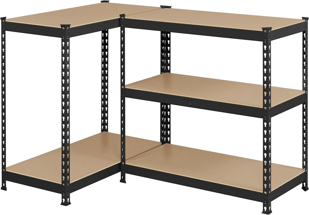 Topeakmart 5-Tier Utility Shelves, Metal Storage Shelves Garage Shelving Unit Adjustable Garage Storage Shelves Storage Racks Heavy Duty Shed Shelving- Black, 35.5 x 17.5 x 72 Inch : Tools Home Improvement Topeakmart 5-Tier Utility Shelves, Metal Storage Shelves Garage Shelving Unit Adjustable Garage Storage Shelves Storage Racks Heavy Duty Shed Shelving- Black, 35.5 x 17.5 x 72 Inch : Tools Home Improvement