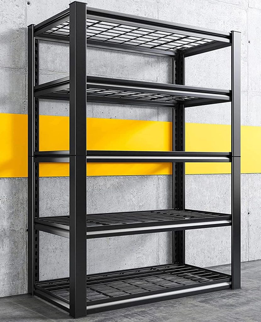 REIBII Garage Shelving Heavy Duty Loads 2000LBS,72 Garage Storage Shelves Heavy Duty Shelving, Adjustable 5 Tier Metal Shelves for Storage Shelving,Garage Shelves Utility Shelf Rack,72H*35.5W*16D REIBII Garage Shelving Heavy Duty Loads 2000LBS,72 Garage Storage Shelves Heavy Duty Shelving, Adjustable 5 Tier Metal Shelves for Storage Shelving,Garage Shelves Utility Shelf Rack,72H*35.5W*16D
