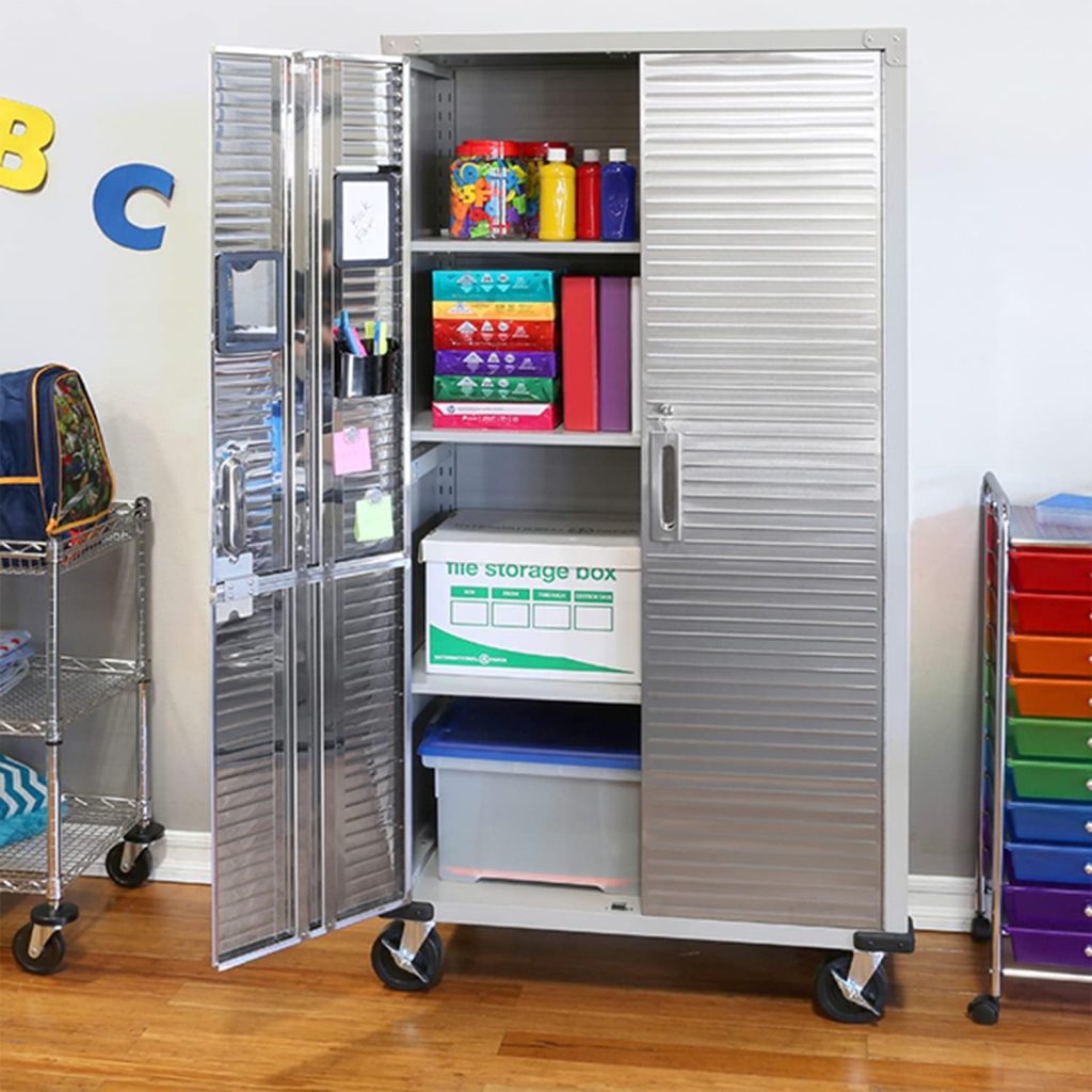 Seville Classics Full Door Rolling Storage Cabinet, 36 W x 18 D x 72 H, Granite Seville Classics Full Door Rolling Storage Cabinet, 36 W x 18 D x 72 H, Granite