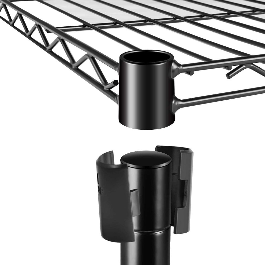 Simple Deluxe Heavy Duty 5-Shelf Shelving Unit 1250Lb Capacity, 29.92 D x 13.98 W x 62.99 H, 5 Tier, Black Simple Deluxe Heavy Duty 5-Shelf Shelving Unit 1250Lb Capacity, 29.92 D x 13.98 W x 62.99 H, 5 Tier, Black