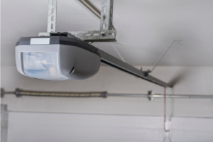 view of garage door opener