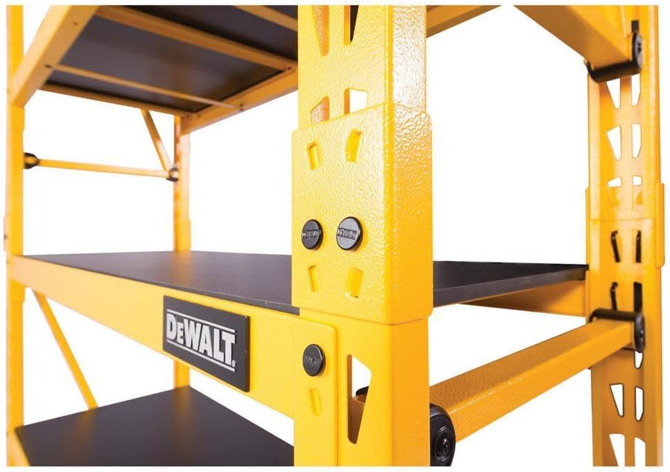 Dewalt 4-Foot Tall, 3-Shelf Industrial Workshop/Garage Storage Rack, Total Capacity: 4,500 lbs.