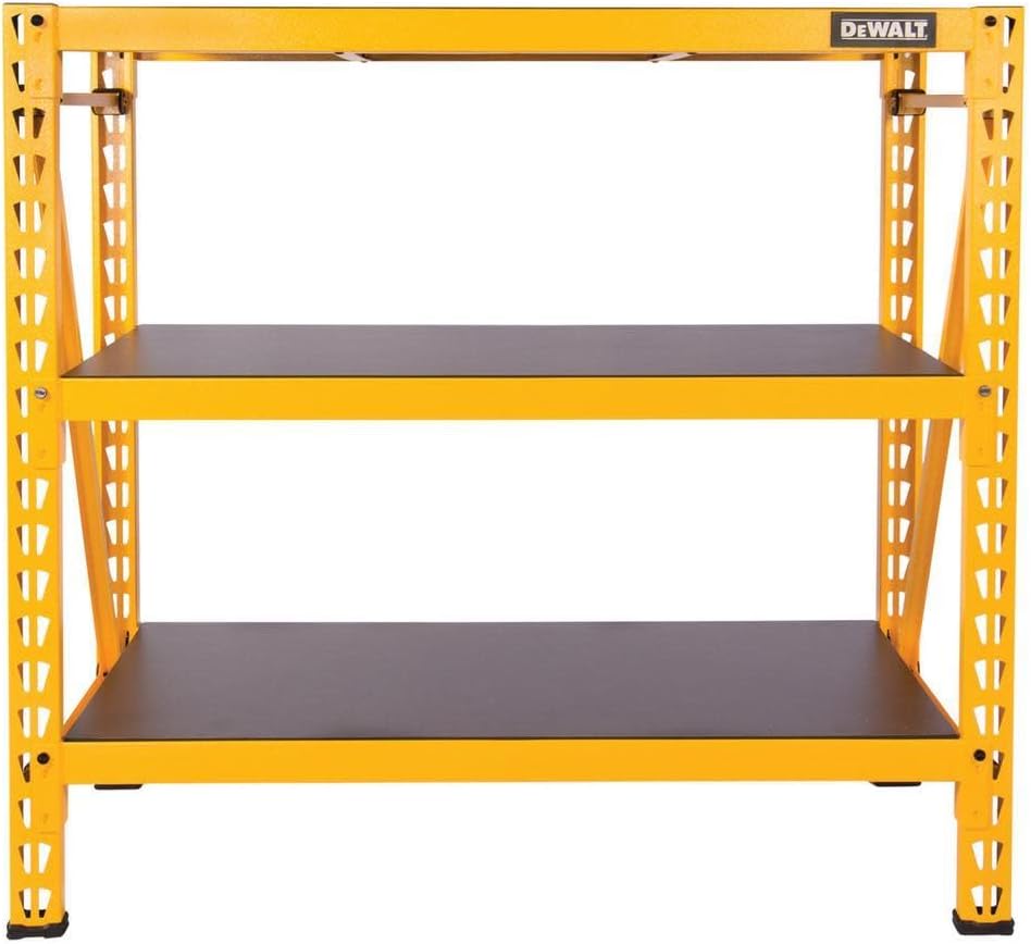 Dewalt 4-Foot Tall, 3-Shelf Industrial Workshop/Garage Storage Rack, Total Capacity: 4,500 lbs.