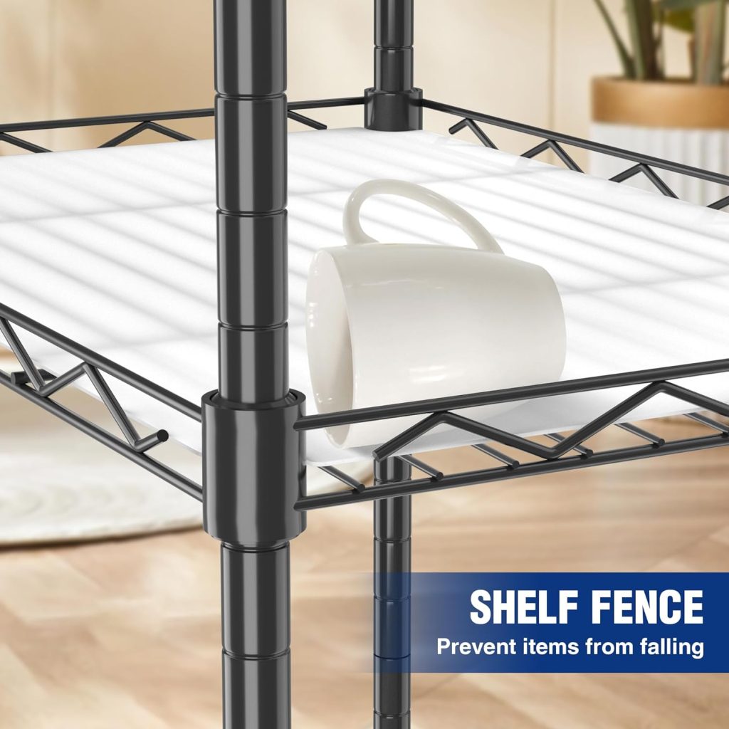 WORKPRO Storage Shelves, 4 Tier Metal Shelving Unit, Garage Wire Rack, Standing Adjustable Shelves with Hooks for Pantry Closet Kitchen Basement 24 W x 14 D x 48 H, 600 lbs Total Capacity WORKPRO Storage Shelves, 4 Tier Metal Shelving Unit, Garage Wire Rack, Standing Adjustable Shelves with Hooks for Pantry Closet Kitchen Basement 24 W x 14 D x 48 H, 600 lbs Total Capacity