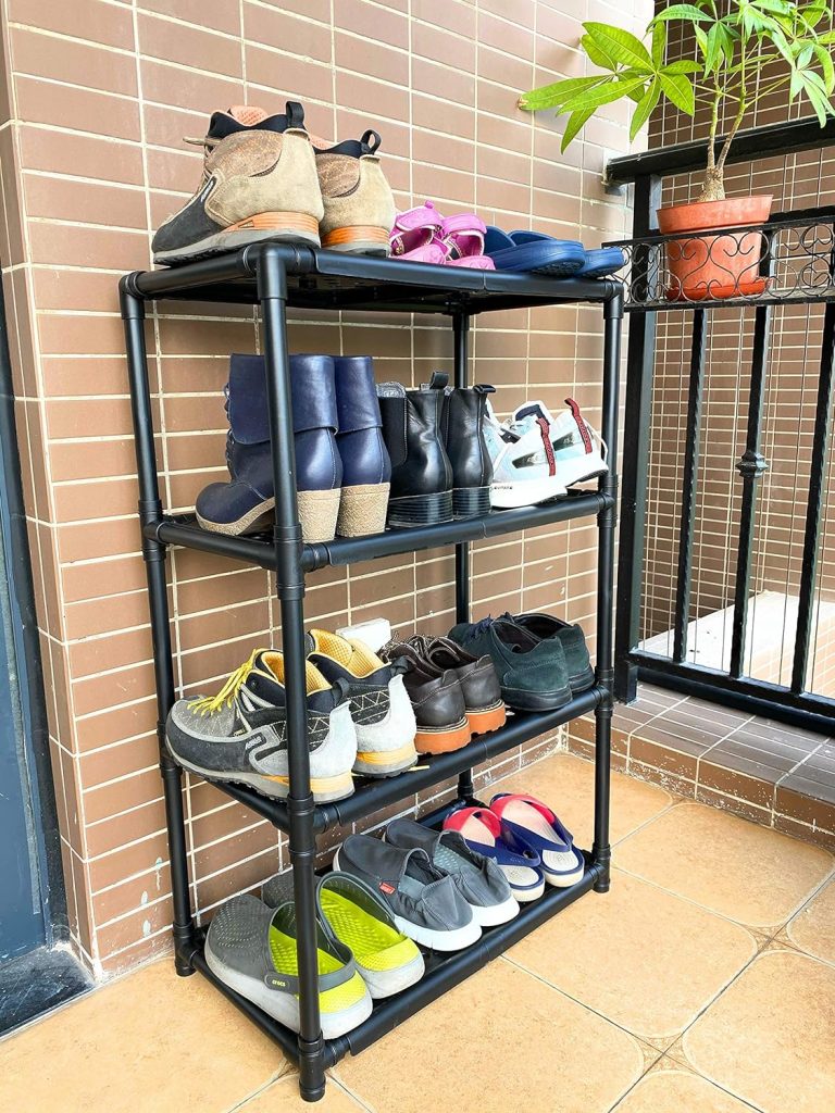 12.6×23.6×36.2 4-Shelf Tier Plastic Multi-Purpose Tool Holder Storage Shelf Shoe Rack Light Duty Garage Storage Indoor and Outdoor (12.6×23.6×36.2) 12.6×23.6×36.2 4-Shelf Tier Plastic Multi-Purpose Tool Holder Storage Shelf Shoe Rack Light Duty Garage Storage Indoor and Outdoor (12.6×23.6×36.2)