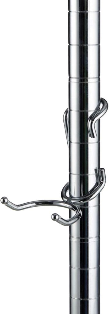 Shelf Pole Hooks 5-Pack | Chrome Multi-Use C-Hook | Best Solution for Garage Shelving Storage Organization | Use with Metal or Wire Shelves and Racks | Heavy Duty, Easy Installation Shelf Pole Hooks 5-Pack | Chrome Multi-Use C-Hook | Best Solution for Garage Shelving Storage Organization | Use with Metal or Wire Shelves and Racks | Heavy Duty, Easy Installation
