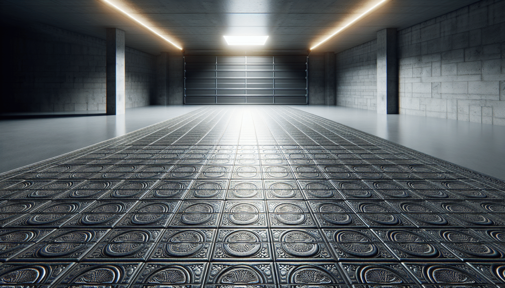 Big Floors GarageDeck Coin Pattern, Durable Copolymer Interlocking Modular Non-Slip Garage Flooring Tile (48 Pack), Alloy