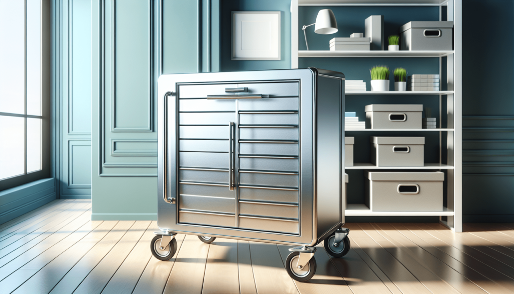 Metal Storage Cabinet with Wheels and Drawer,Rolling Garage Storage Cabinet with Lock,Black Red Metal Cabinet with Wheels,73 Mobile Tall Large Storage Cabinet on Wheels for Home,Office,Garage,Shop