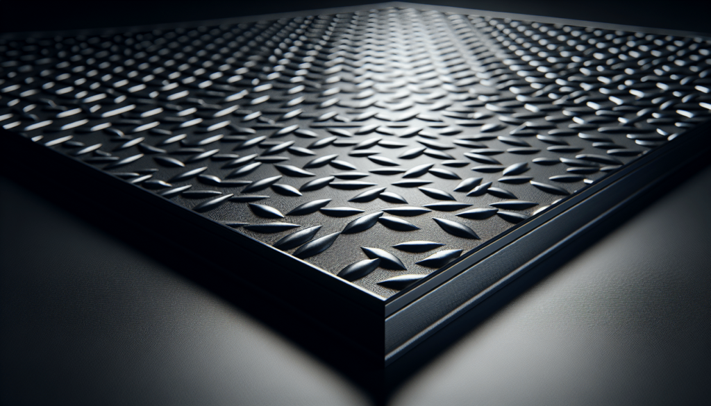 Rubber-Cal Diamond-Plate Rubber Flooring Rolls - 3 mm x 4 ft x 7 ft Rolls - Black Rubber-Cal Diamond-Plate Rubber Flooring Rolls - 3 mm x 4 ft x 7 ft Rolls - Black