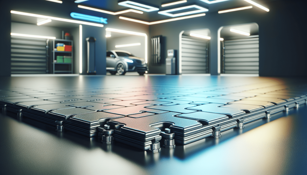 VersaTex Garage Floor 18 x 18 inch Square Rubber Diamond Plate Interlocking Floor Tiles for Home Gym, Garage Flooring, Trade Show Flooring, Basement Tiles, 8 Pack (Gray) VersaTex Garage Floor 18 x 18 inch Square Rubber Diamond Plate Interlocking Floor Tiles for Home Gym, Garage Flooring, Trade Show Flooring, Basement Tiles, 8 Pack (Gray)