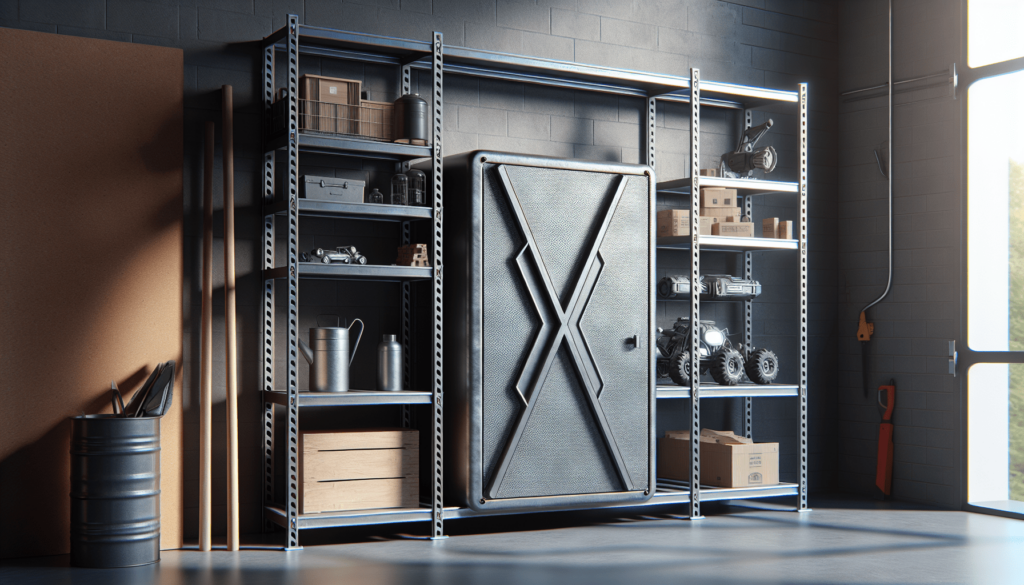 00651 2-Pack Heavy Duty Steel Wall Garage Shelving, 45-Inch X 15-Inch, Low-Profile Brackets, Max Shelf Load 200 Pounds, Hammertone