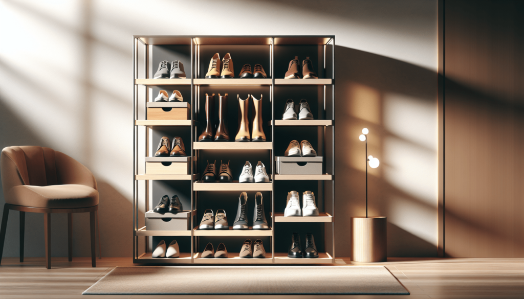 ROJASOP Shoe Rack Organizer, 8-Tier Metal Shoe Rack for Closet Entryway Garage, 26-32 Pairs Tall Shoe Boot Storage Shelf with 15 Hooks, Stackable Large Shoe Stand