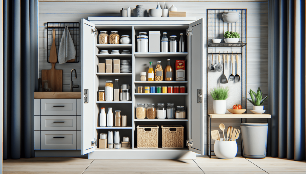 ClosetMaid Pantry Cabinet Cupboard with 2 Doors, Adjustable Shelves, Standing, Storage for Kitchen, Laundry or Utility Room, White