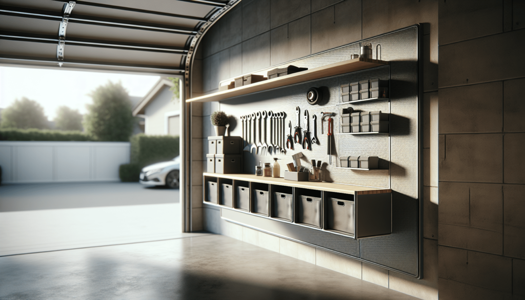 Garage Wall Shelf, 4 Wall-Mounted Storage Shelves for Garage, Closet, Laundry Room, Heavy Duty Wall Shelving, Holds Up to 65 Lbs(Black, 4 Shelves)