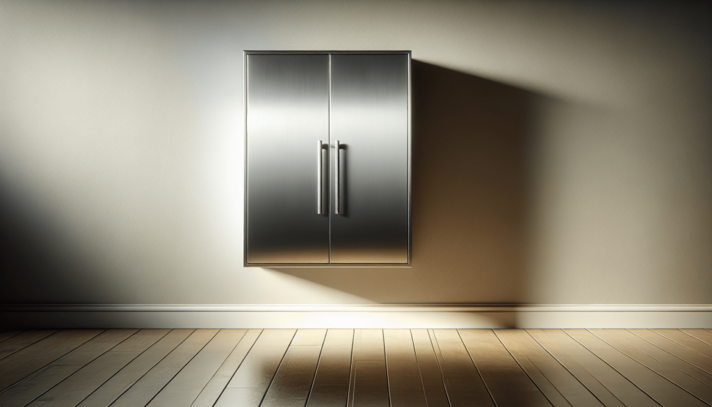 JZD Metal Wall Cabinet with Lockable Door, for Gaeage Basement, Black Grey JZD Metal Wall Cabinet with Lockable Door, for Gaeage Basement, Black Grey