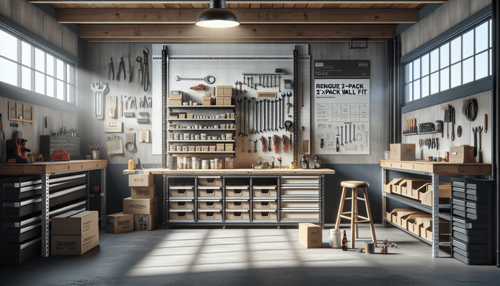 Rengue 2-Pack 2x6FT Garage Wall Shelving, 72” x 12” Heavy Duty Wall Shelf Garage Storage Rack Wall Mounted,800lbs Load Capacity Floating Shelves, Suitable for Shop, Kitchen, Garage Storage