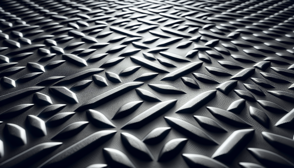 Diamond-Plate Rubber Flooring Rolls, 21FT *16IN Garage Floor Mat, 4 * 7Ft Cover Area PVC Garage Flooring Roll for Garage Floor, RV Trailer Flooring, Water/Stain Resistant Parking Mat Black(1Pcs)