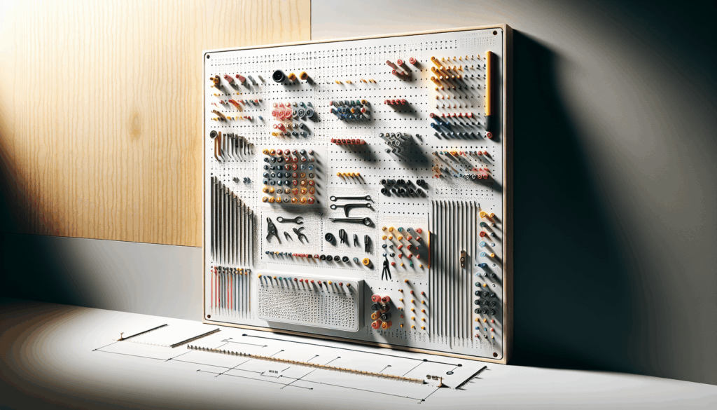 FZK Pegboard 32*32,Black Pegboard 4pcs and 46 Peg Board Hooks with Strong Ribs Back Holds up for 200Ib,Peg Board Organizer for Walls for Garage Workshop Office