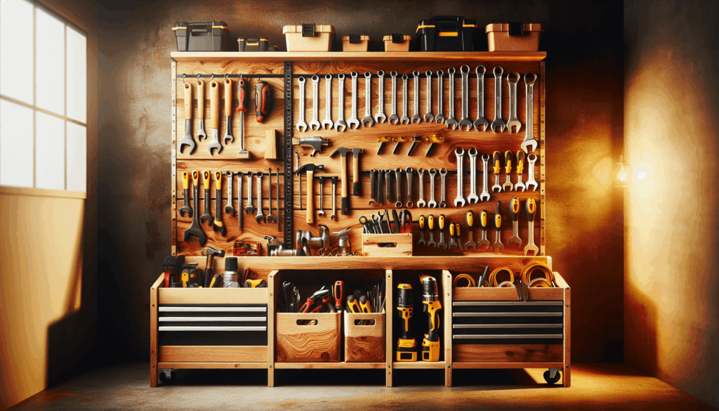 Garage Tool Organizer with 2-tier Wooden Shelves, Yard Tool Organizer for Garage with 6 Hooks, Heavy duty Steel Garden Tool Rack Holds up to 35 Long Handled Yard tools for Storage, Black Garage Tool Organizer with 2-tier Wooden Shelves, Yard Tool Organizer for Garage with 6 Hooks, Heavy duty Steel Garden Tool Rack Holds up to 35 Long Handled Yard tools for Storage, Black