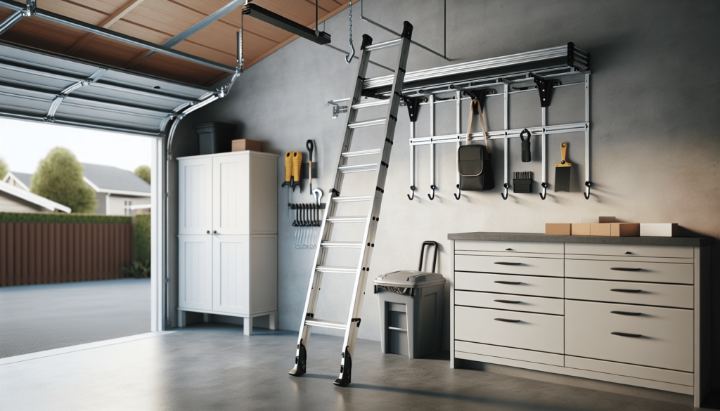 Ladder Hooks for Garage Organization, Wall Mount Storage Rack, Heavy Duty Hangers for Wheelbarrow, Black with Screws Ladder Hooks for Garage Organization, Wall Mount Storage Rack, Heavy Duty Hangers for Wheelbarrow, Black with Screws