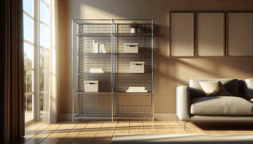 Whitmor 2-Wire Shelving Unit, Metal Storage Shelves, Stacking Shelf with Basket, Easy Assembly Home Organizer for Pantry, Kitchen, Garage, Plant