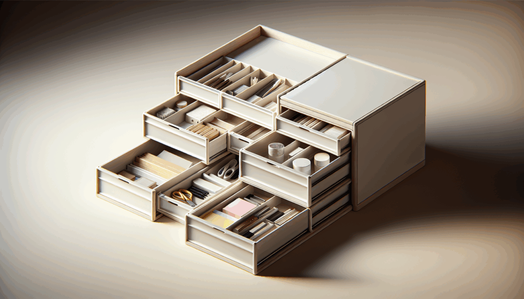 Plastic Storage Drawers - 12-Bin Screw Organizer - Craft Cabinet for Hardware, Crafting Supplies, or Toys - Garage Organization by Stalwart (Black)