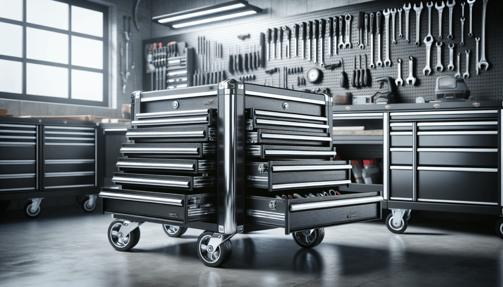 Rolling Tool Chest, 7 Drawer Tool Box with Wheels, Heavy Duty Industrial Service Cart Storage Organizer with Locking System, Rolling Tool Box Organizer Tool Case for Garage Black