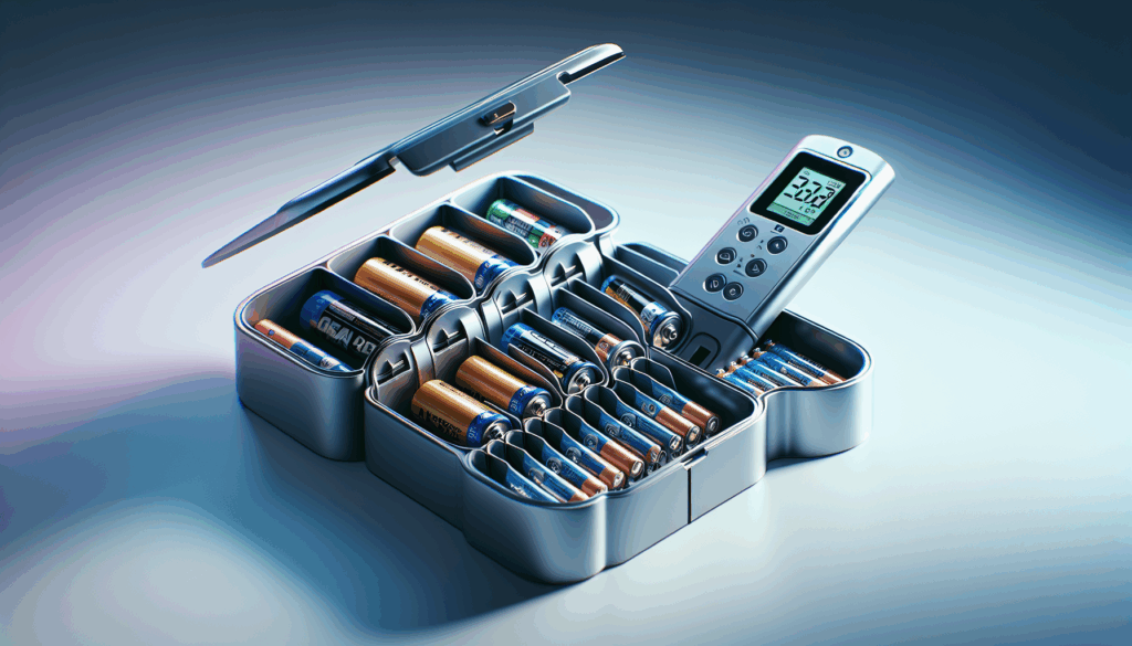 The Battery Organizer and Tester with Cover, Storage Organizer and Case, Holds 93 Batteries of Various Sizes, Includes a Removable Battery Tester, Battery Holder for Garage Organization, Black