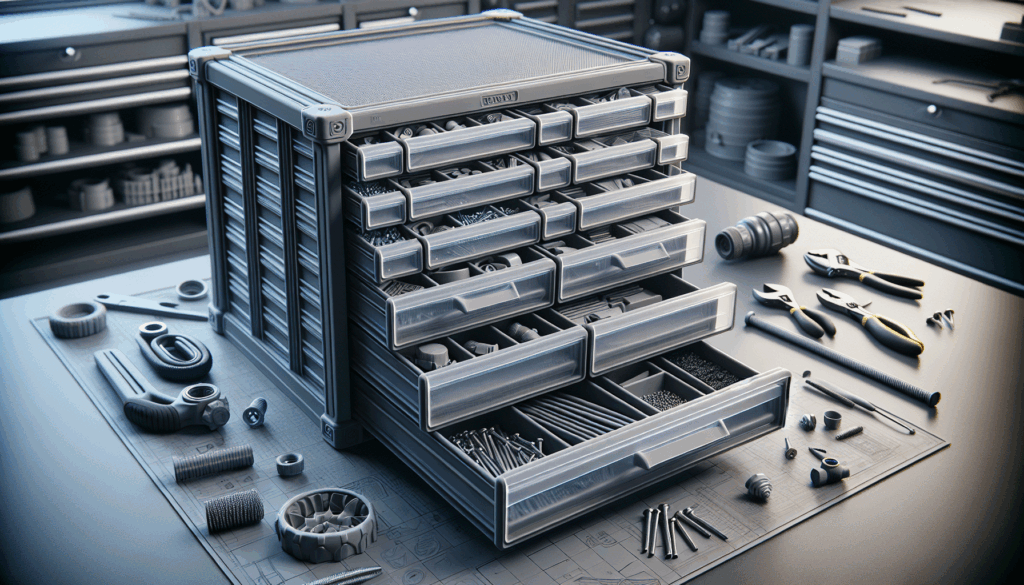 Akro-Mils 16-Drawer Plastic Drawer Storage Cabinet for Garage Organization, Beads, Makeup Organizer, Building Bricks Storage, Teacher Toolbox, 10-1/2-Inch W x 6-1/2-Inch D x 8-1/2-Inch H, 10716 Black