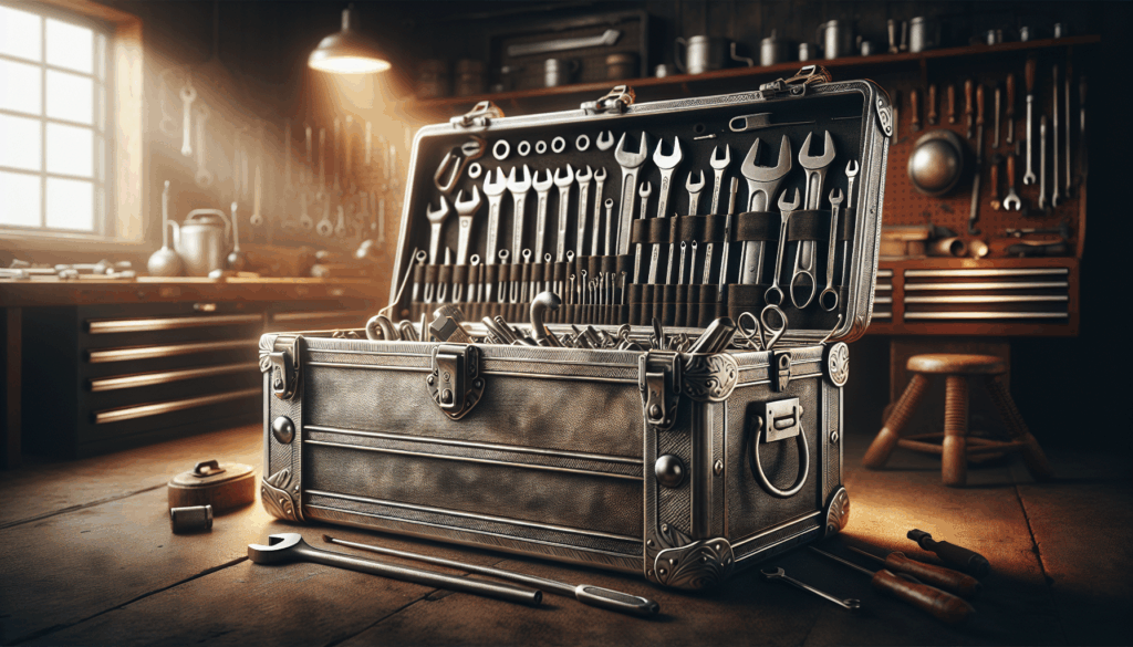 Metal Tool Box, 5-Layer Drawers  Top Storage Tray Tool Box with Lock Safety and Handle, 24 Portable Tool Chest Cabinet for Garage, Warehouse, Home, Black