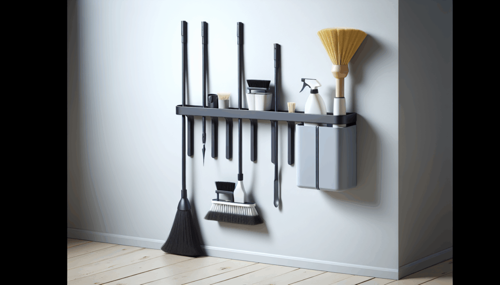 Mop and Broom Holder Wall Mount - Garage Storage Organizer with 5 Slots, 6 Hooks, 7.5lbs Capacity Per Slot - Home, Kitchen, Closet, Garden Tools, Laundry Room Organization – Black Broom Hanger Mop and Broom Holder Wall Mount - Garage Storage Organizer with 5 Slots, 6 Hooks, 7.5lbs Capacity Per Slot - Home, Kitchen, Closet, Garden Tools, Laundry Room Organization – Black Broom Hanger