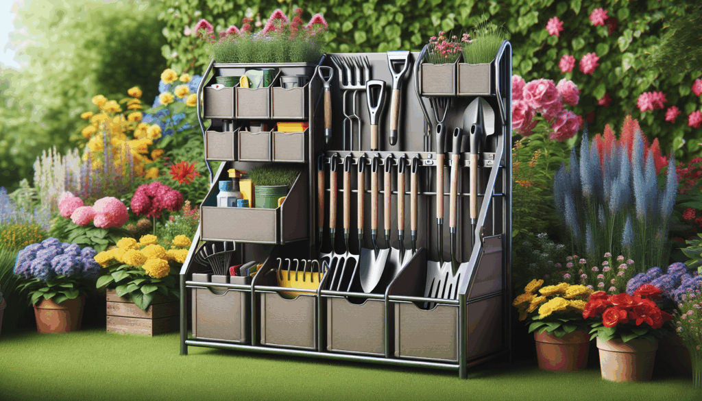 Rengue Large Garden Tool Organizer 3 Tier Yard Tool Rack with Slots  Hooks, Heavy Duty Metal Shelf Yard Tool Holder, Utility Stand Rack for Garage Organization and Storage for Garage, Backyard, Lawn Rengue Large Garden Tool Organizer 3 Tier Yard Tool Rack with Slots  Hooks, Heavy Duty Metal Shelf Yard Tool Holder, Utility Stand Rack for Garage Organization and Storage for Garage, Backyard, Lawn