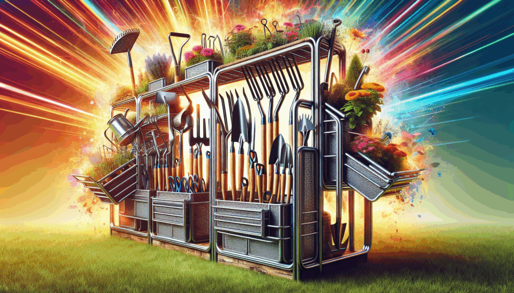 Rengue Large Garden Tool Organizer 3 Tier Yard Tool Rack with Slots  Hooks, Heavy Duty Metal Shelf Yard Tool Holder, Utility Stand Rack for Garage Organization and Storage for Garage, Backyard, Lawn Rengue Large Garden Tool Organizer 3 Tier Yard Tool Rack with Slots  Hooks, Heavy Duty Metal Shelf Yard Tool Holder, Utility Stand Rack for Garage Organization and Storage for Garage, Backyard, Lawn